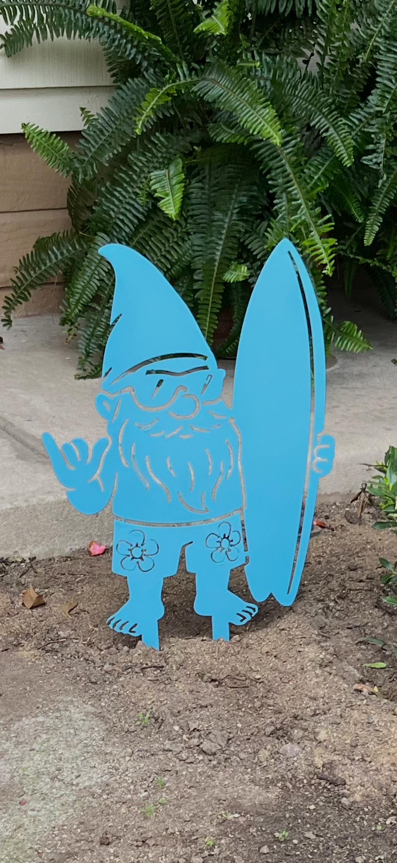 Surfer Garden Gnome