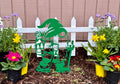 Metal Hiking Gnome Yard Art - Cabin Decor