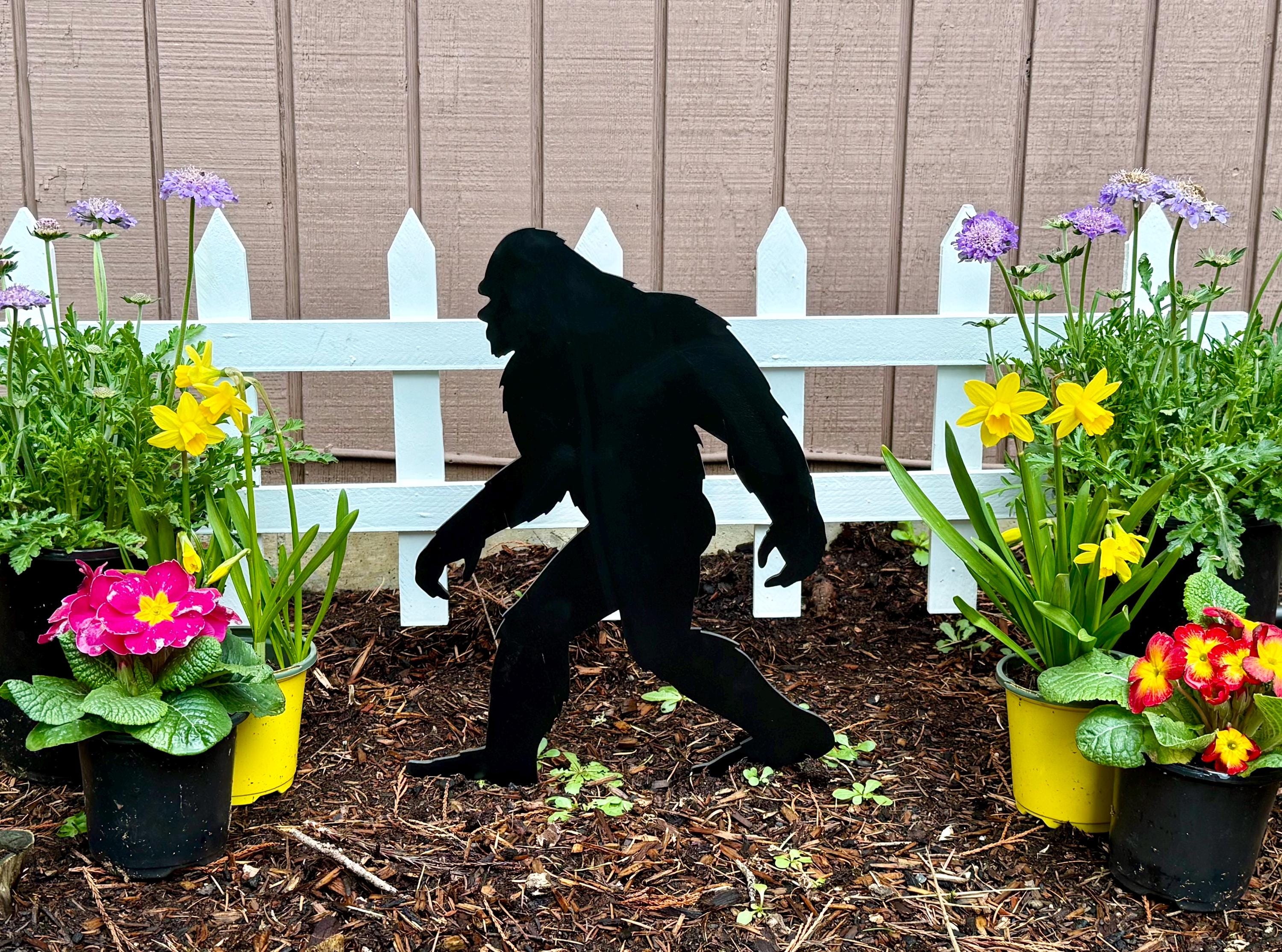 Sasquatch Garden Stake – Because Every Yard Needs a Little Mystery- PAINTED OR SEALED