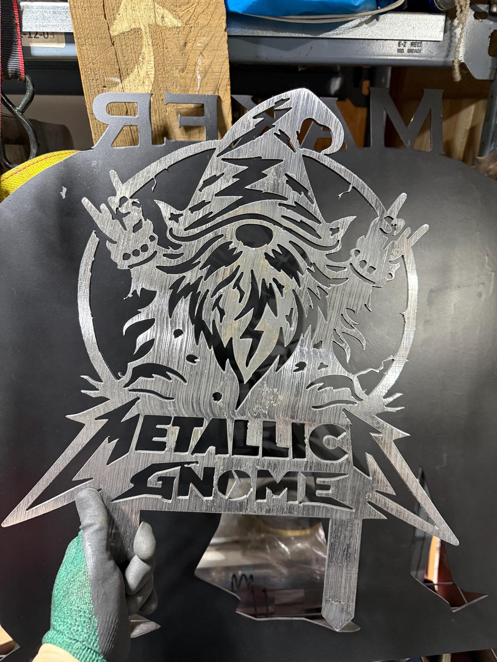Metallica Metal Garden Gnome
