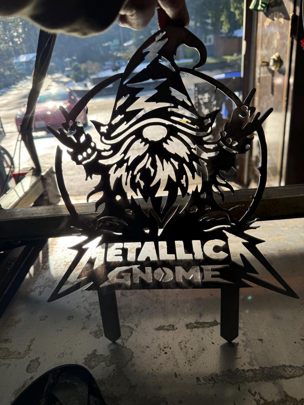 Metallica Metal Garden Gnome