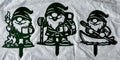 3 Camping Metal Garden Gnomes